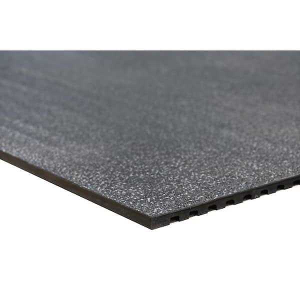 Black 42 in. x 72 in. Rubber All-Purpose Commercial Floor Mat - Sports Supplies Online Store