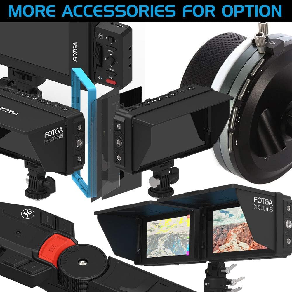 Fotga A70TLS 7 Inch FHD IPS Video On-Camera Touch Screen Field Monitor,Waveform,Vector,3D LUT, 3G SDI & HDMI 4K Input/Output,FHD