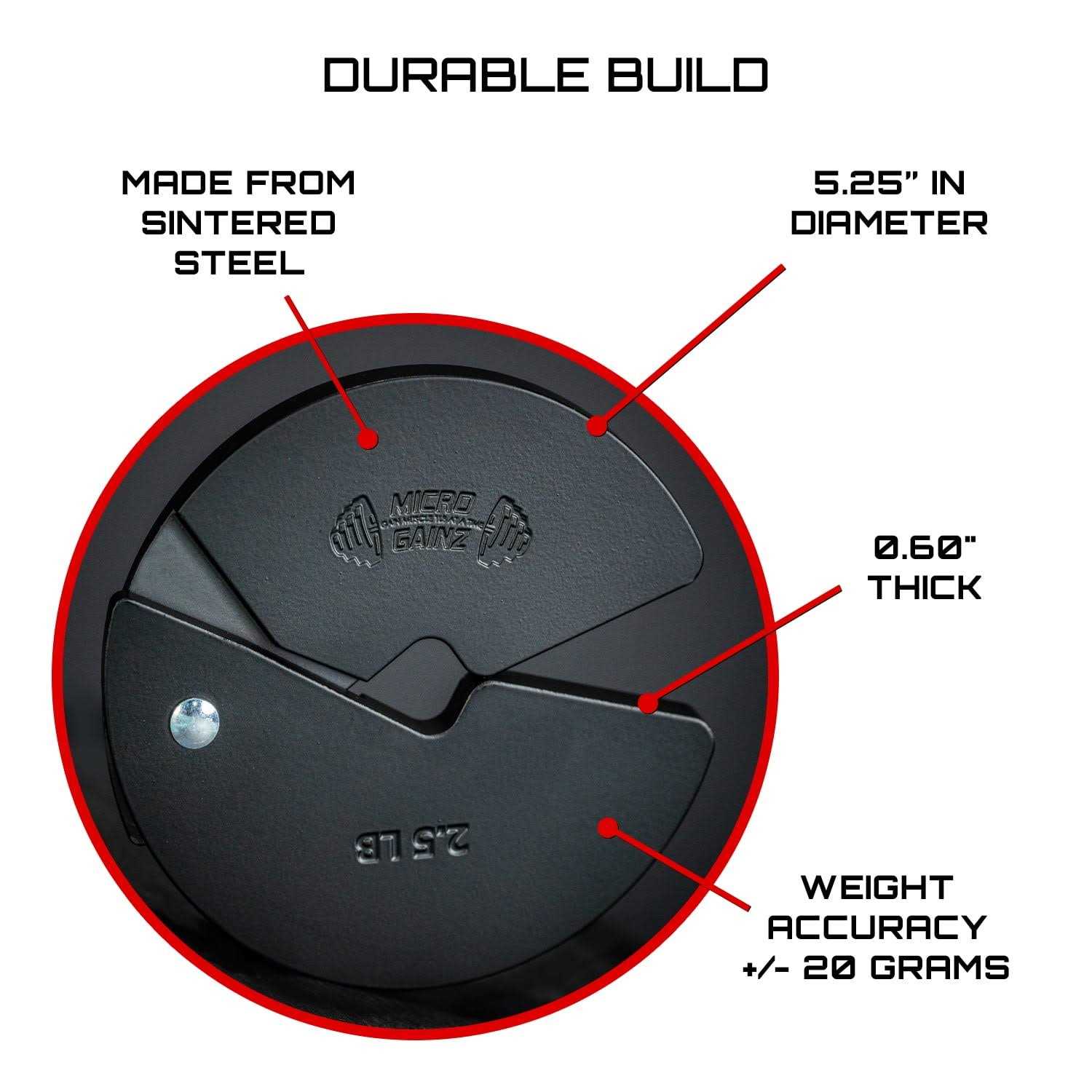 Micro Gainz NEW 125Lb Dumbbell Fractional Weight Plates 4 Piece - Sports Supplies Online Store