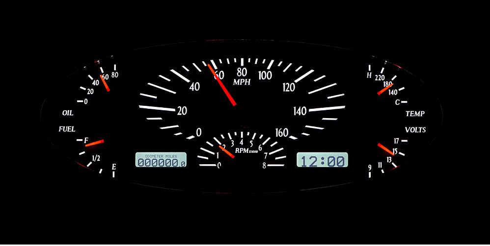 Dakota Digital 1932 Ford Car Analog Dash Gauge Instrument System Vhx-32F White