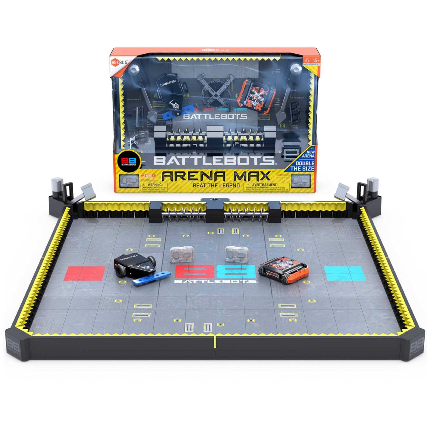 Hexbug Battlebots Arena Max Multiplayer Robot Board Game for Kids Remote Control Toy Batteries Included for Boys and Girls Ages 8 and Up