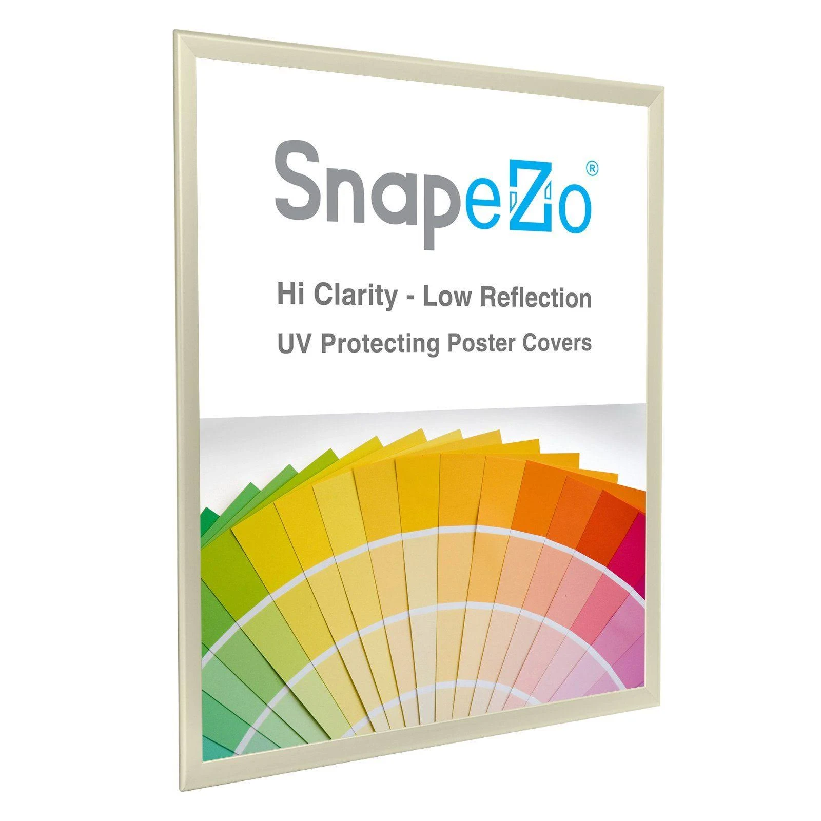 Cream SnapeZo Snap Frame Poster Size 36x48 - 1.25 inch Profile