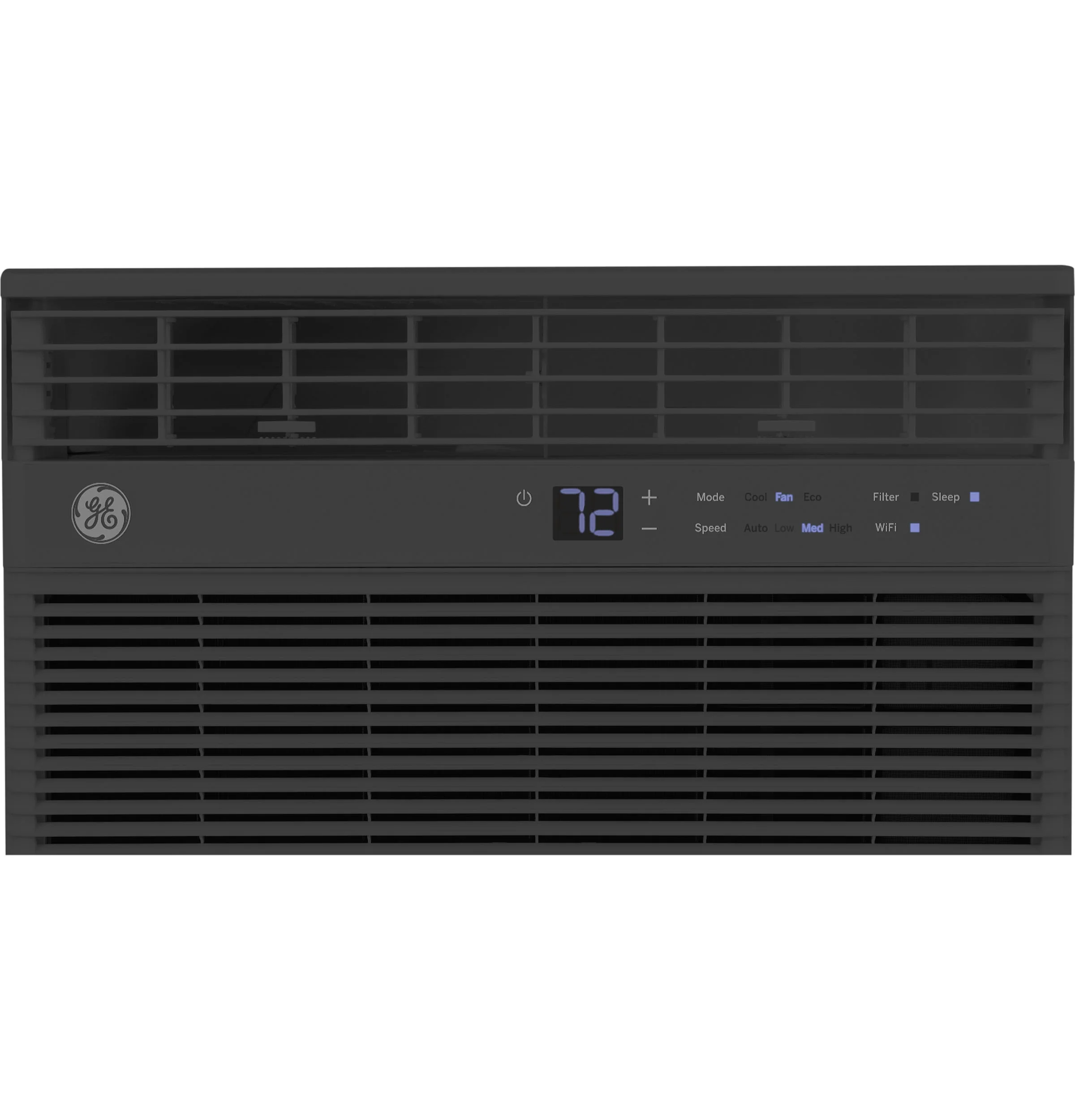 GE® 10,000 BTU 115-Volt Window Air Conditioner with WiFi and Eco Mode for Medium Rooms, Black, AHWH10BC