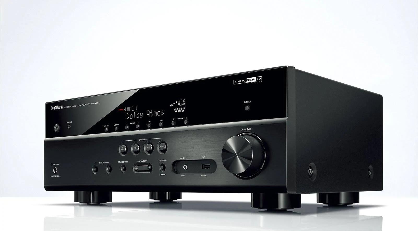 Yamaha 7.2-Channel Network A/V Receiver RX-V581