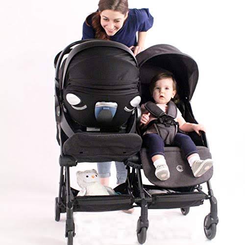 Contours Bitsy Double Stroller - Gray