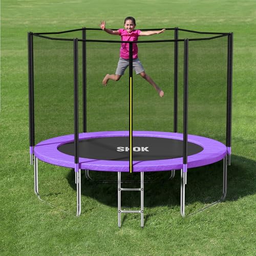 SKOK Trampoline 8FT 10FT 12FT 14FT 15FT Trampolines with Enclosure Net