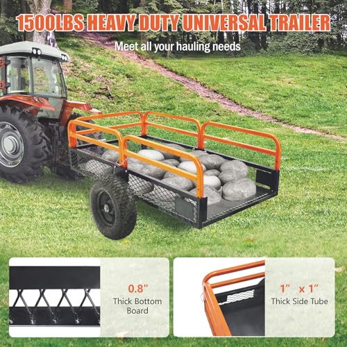 ATV Trailer Steel Dump Cart