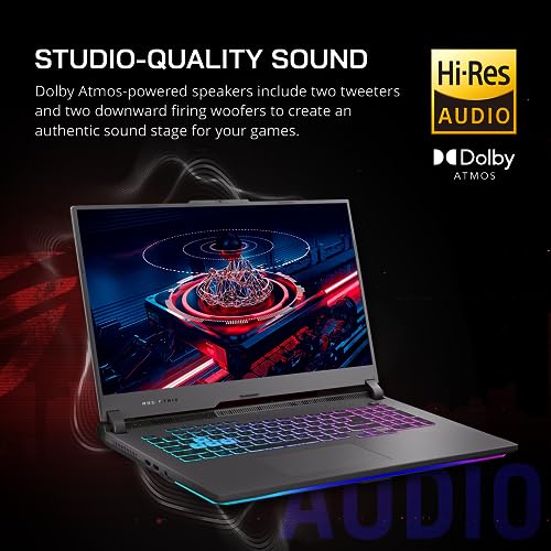 ASUS ROG Strix G17 17.3" QHD 240Hz Gaming Laptop, AMD Ryzen 9-7845HX, 64GB DDR5, 2TB PCIe SSD, NVIDIA GeForce RTX 4060, RGB Backlit Keyboard