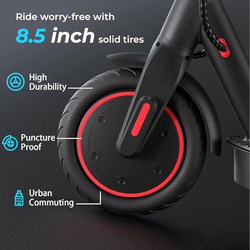 iScooter Electric Scooter for Adults & Teens, 25/19/18 Miles Long Range, 21/20/19 Mph Top Speed, 500W Peak Motor