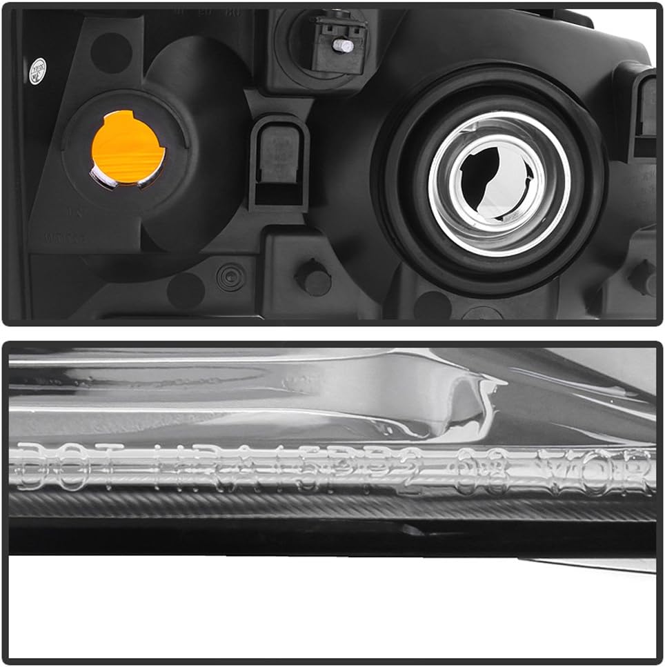 ACANII - For 2008-2010 Dodge Grand Caravan Replacement Headlights Headlamps 08-10 Driver + Passenger Side