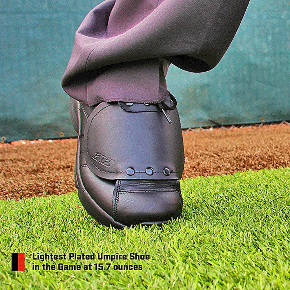 3N2 7345-99-105 Reaction Pro Plate Lo Umpire Shoes, Patent Leather - Size 10.5
