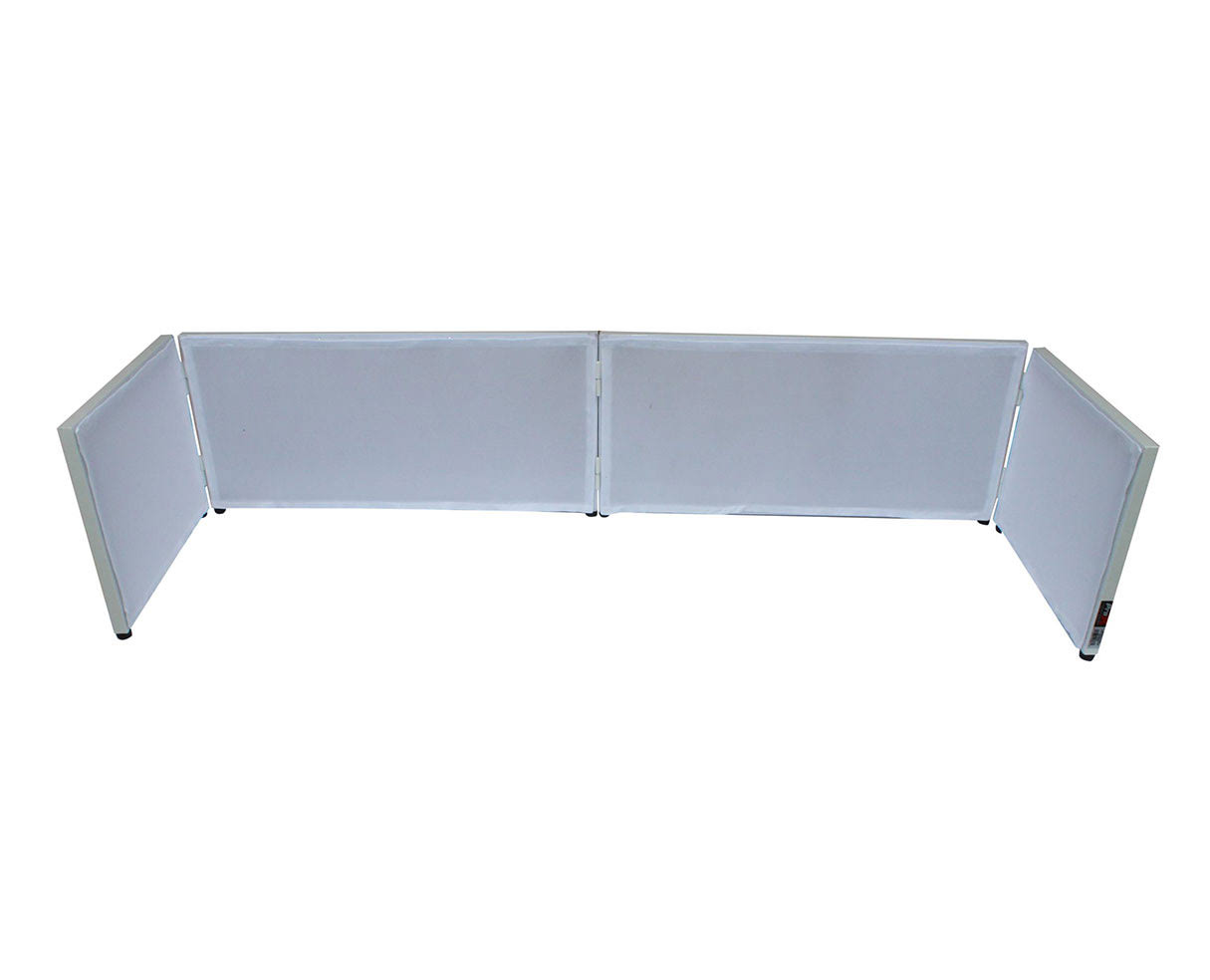 Prox XF-Ttfw 6ft Table Top DJ Facade Wedding White Trim + Black u0026 White Scrim