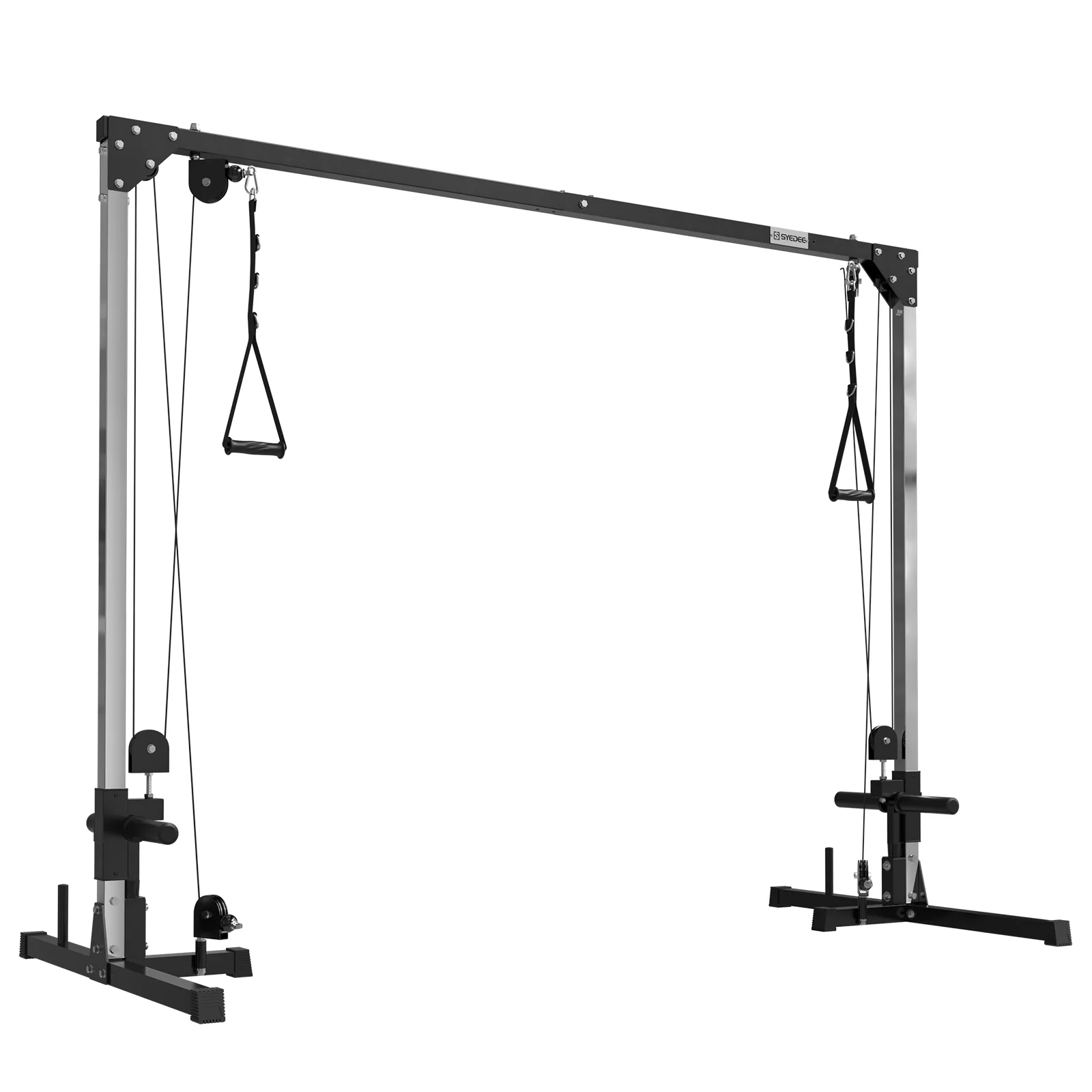 Cable Crossover Machine, syedee Dual Pulley Cable Machine, 400lbs Plate loaded Cable Fly Machine for Home Gym