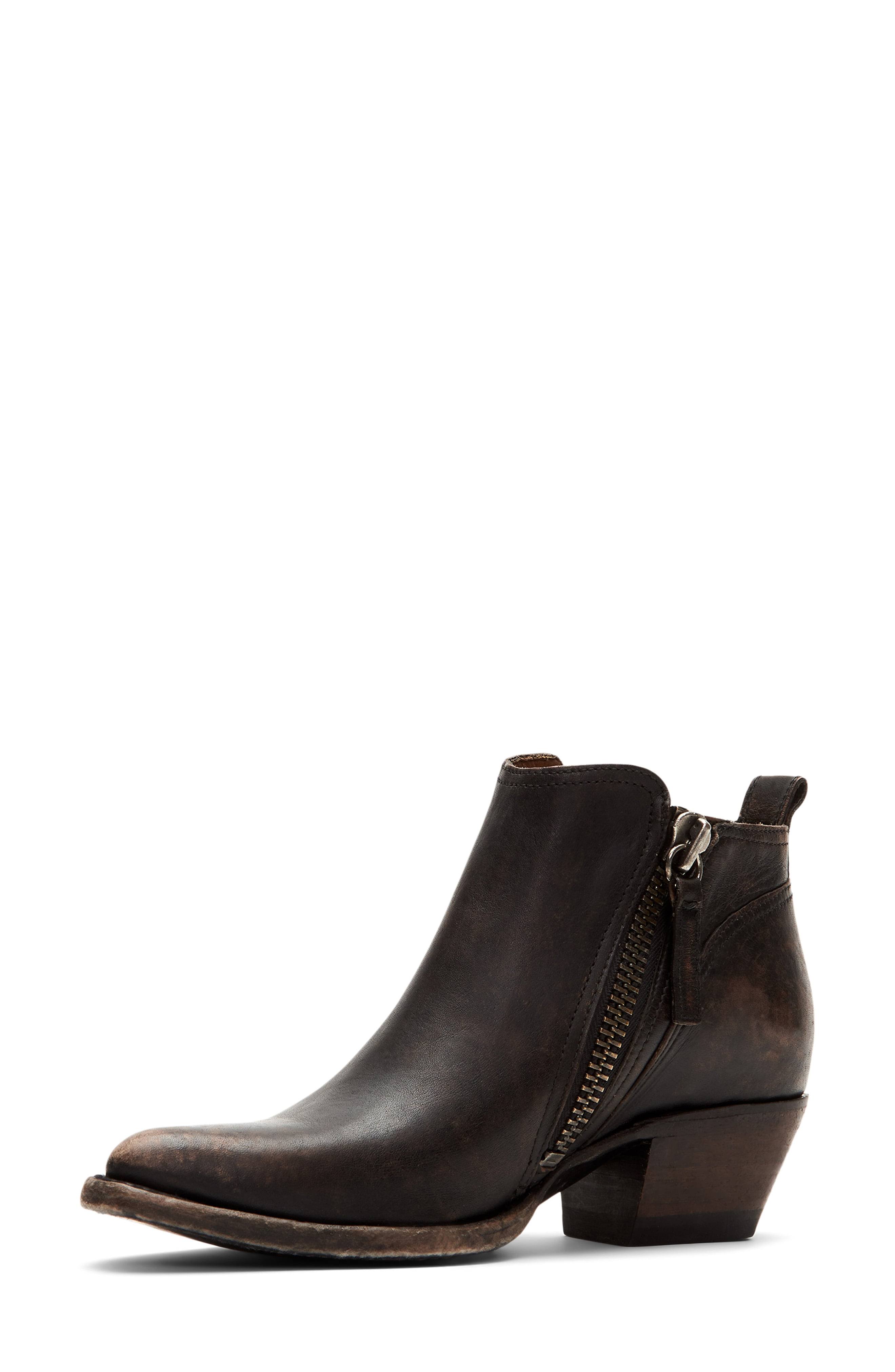 Frye Sacha Moto Bootie - Black - 6.5 M - Megean