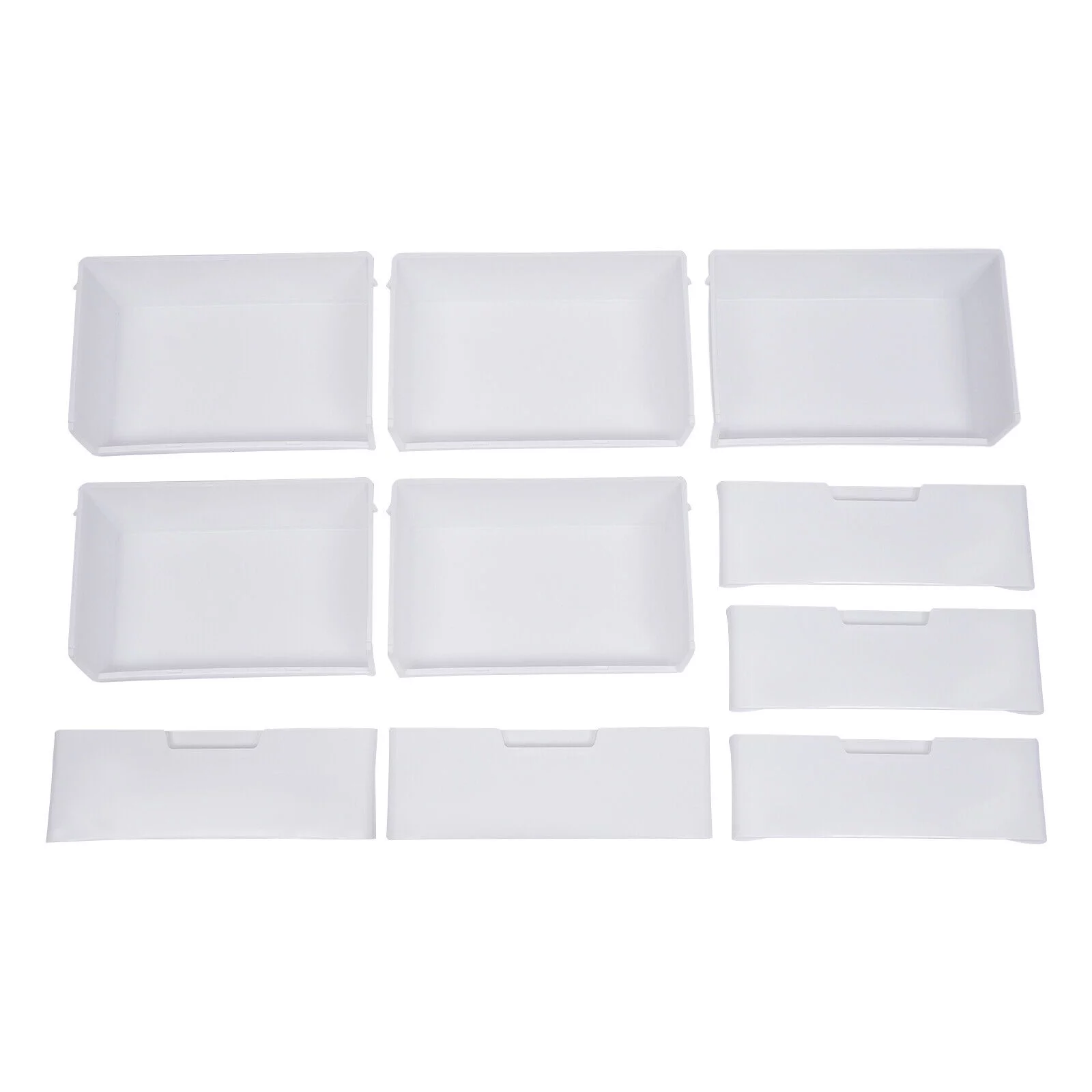 5 Drawers Dresser Chest Drawers Plastic Clothes Storage Bedroom Furniture White