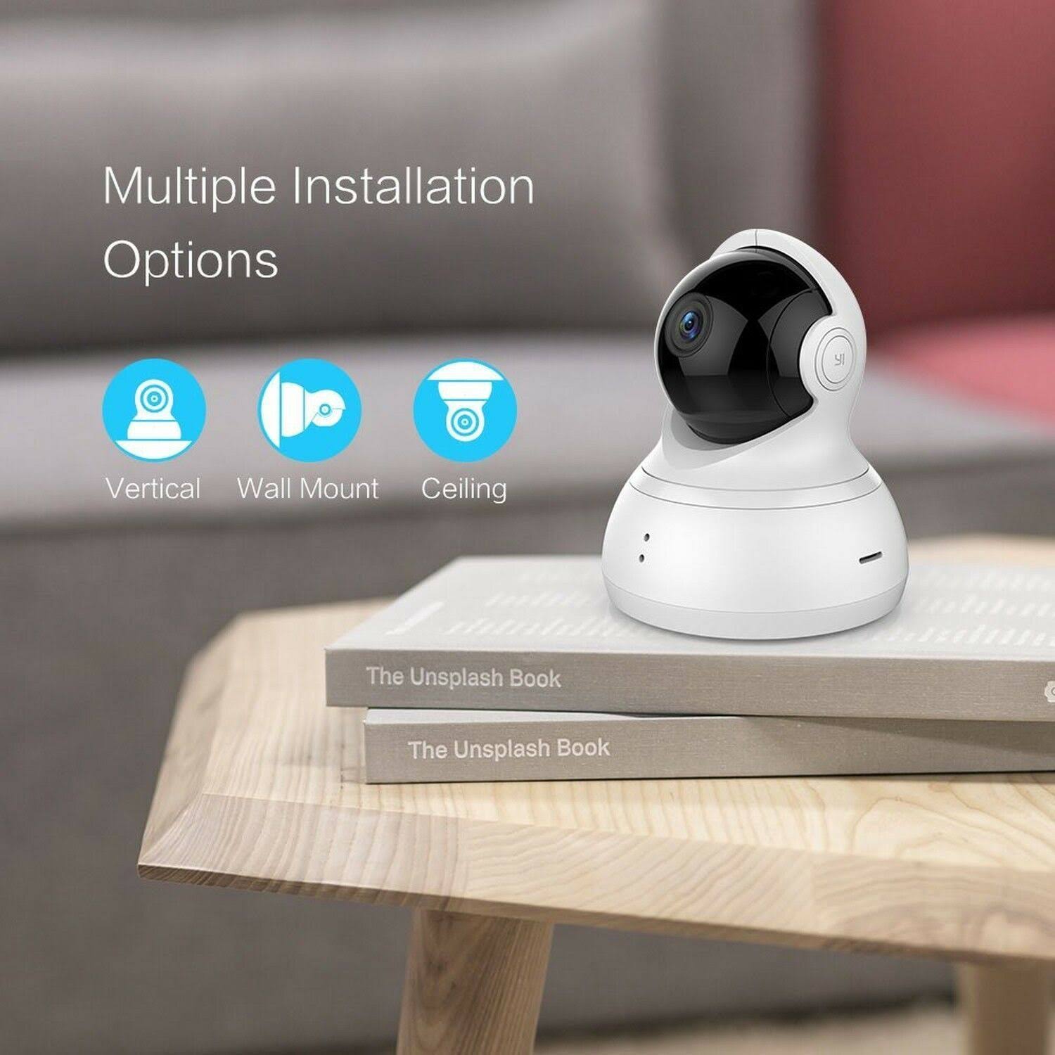 Yi Dome Camera Pan Tilt Zoom Wireless IP Security Surveillance System 720p HD