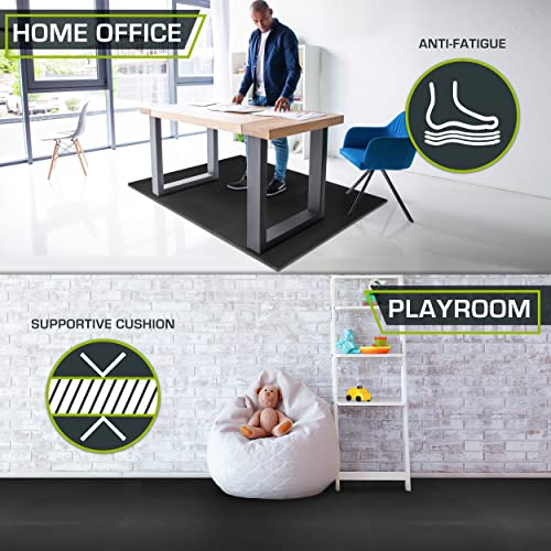 ProsourceFit Extra Thick Puzzle Exercise Mat , EVA Foam Interlocking Tiles for Protective, Cushioned Workout Flooring for Home and Gym Equipment