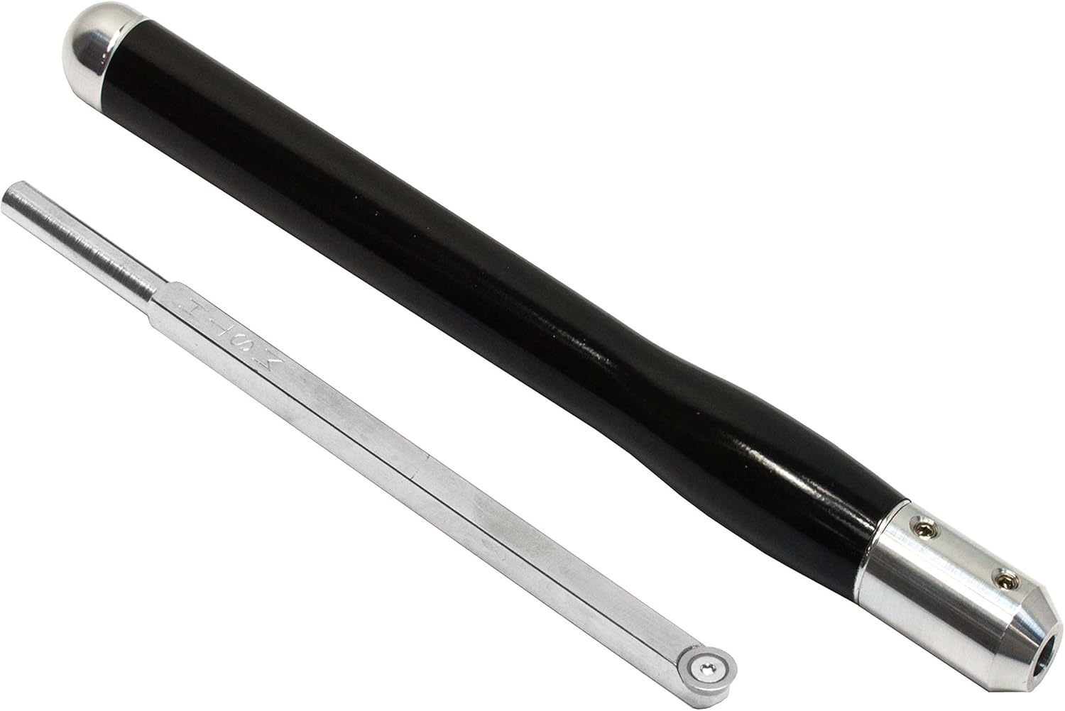 Simple Woodturning Tools Carbide Wood Hollowing Tool Mid Size with 12" Solid Aluminum Interchangeable Handle (Brilliant Red Handle), USA Made