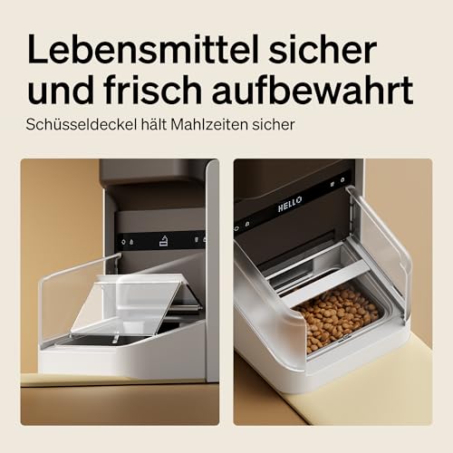 PETLIBRO Upgraded RFID Automatic Cat Feeder, 5G Wi-Fi Automatic Pet Feeder, 3L Auto Cat Feeder App Control with Light Collar Tag