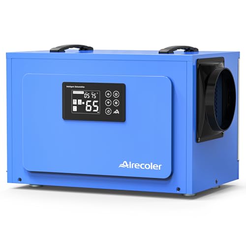 125 Pints Commercial Dehumidifier for Crawl Spaces & Basements with Drain Hose, Industrial Grade Water Damage Restoration for up to 6,000 sq ft