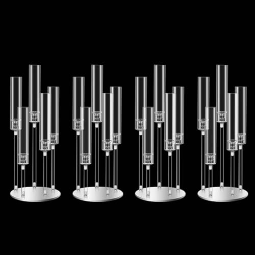 35inch 10pcs Black Candelabra Centerpieces for Tables 5 Arms Wedding centerpieces for Decorations