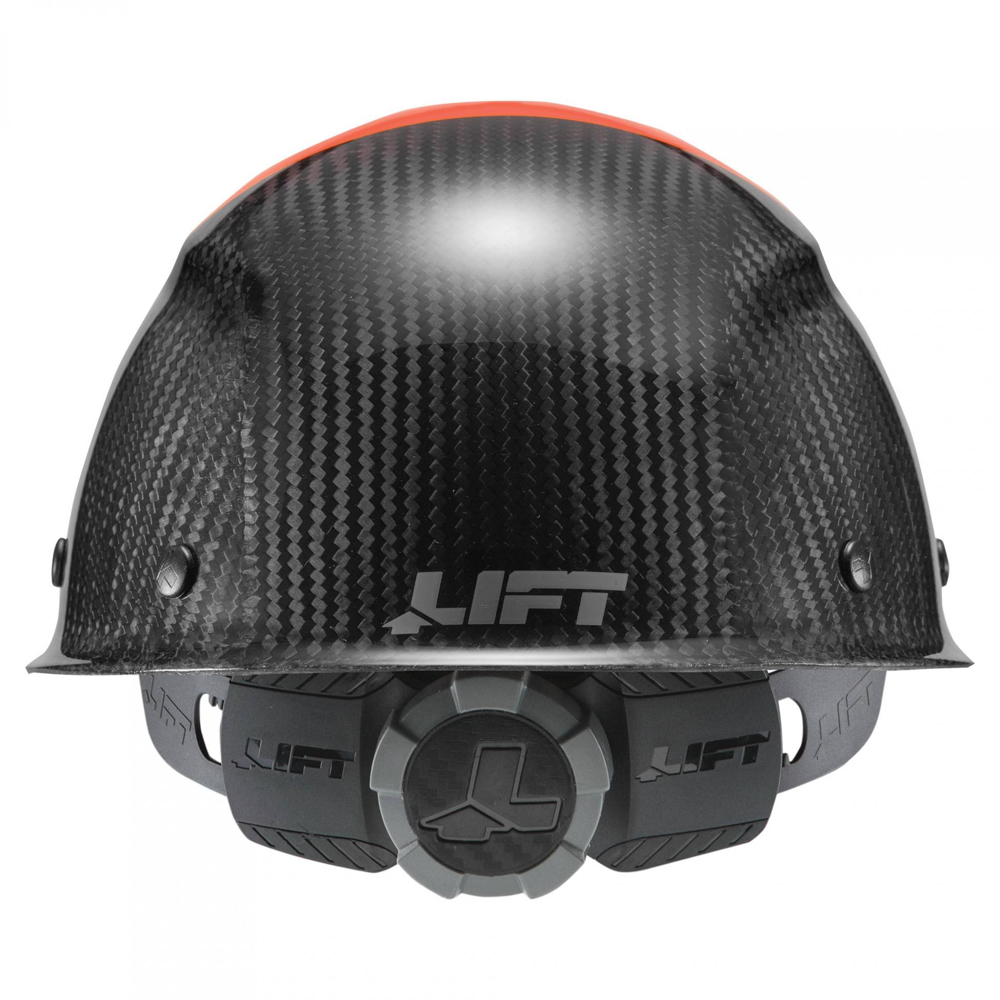 Lift Safety Dax Carbon Fiber Cap Brim 50-50 Orange-Black