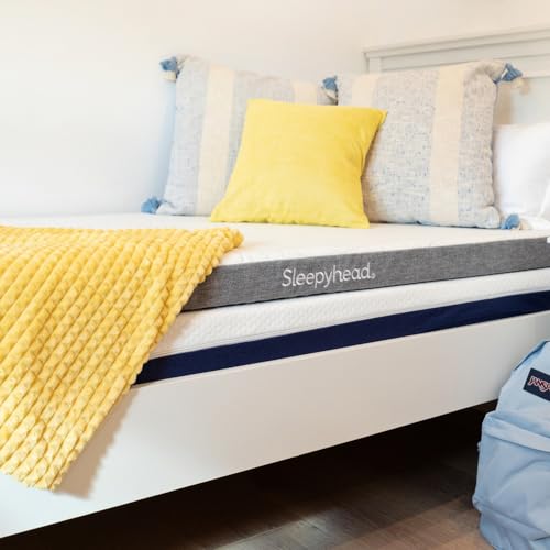 Sleepyhead Twin XL 2 Inch Gel Memory Foam Mattress Topper for College Dorm – Thick