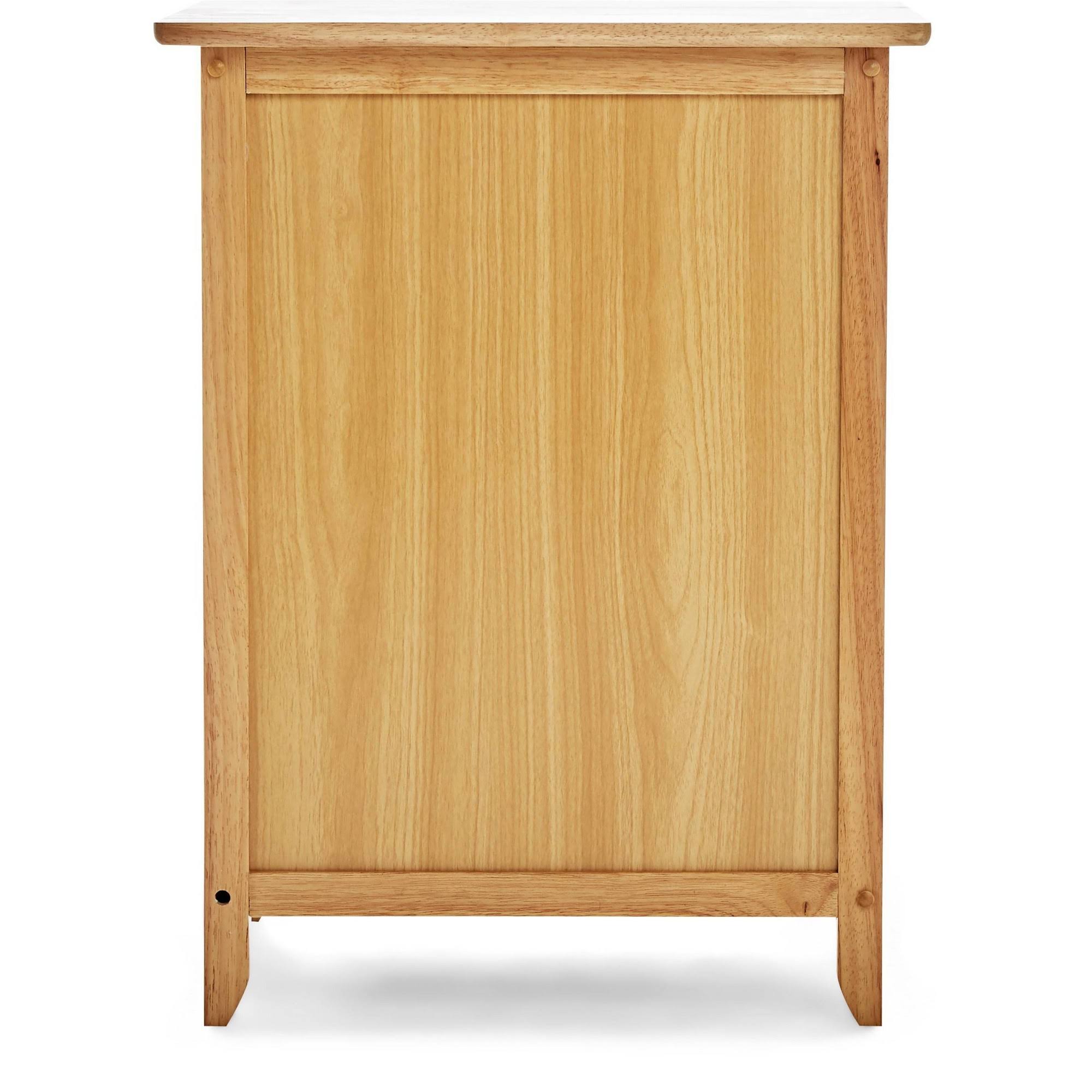 ClickDecor Alcott Side Table with Single Drawer and Storage Cabinet - Brown