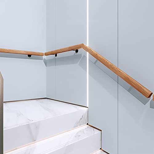 Wooden Handrails, 1-20ft Non-Slip Staircase Handrail, for Home Garden Corridor Lofts Kindergarten Guardrail Decking Railings