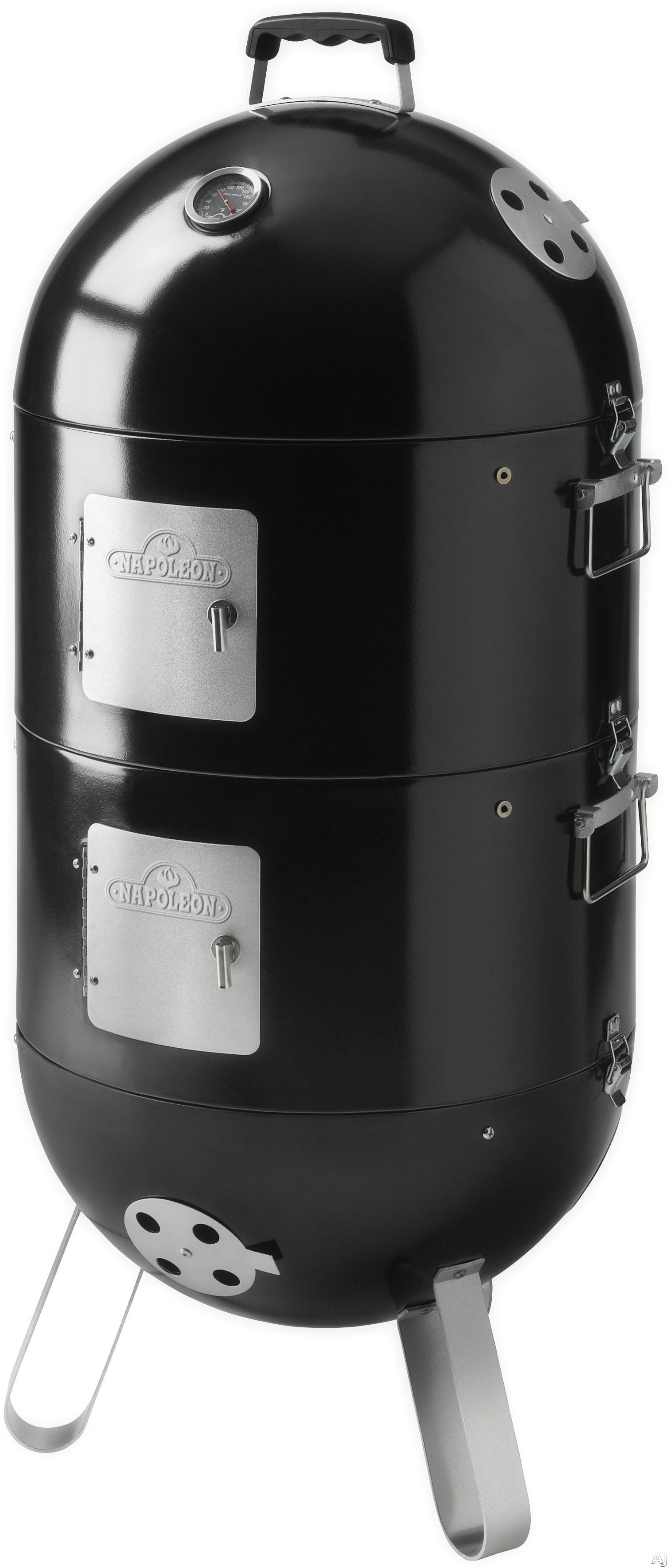 Napoleon Black Charcoal Apollo 200 Charcoal Grill and Water Smoker - AS200K-1