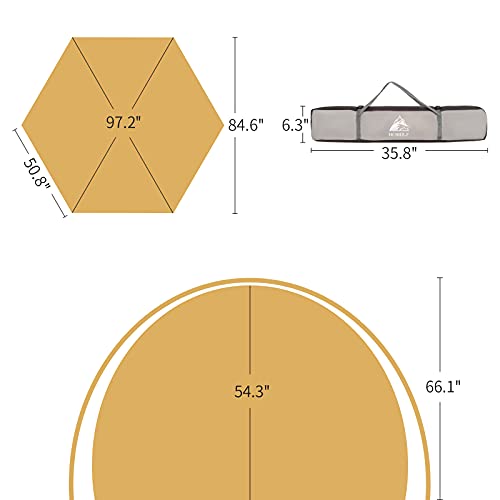 Hewolf Waterproof Instant Camping Tent - 2/3/4 Person Easy Quick Setup Dome Family Tents for Camping