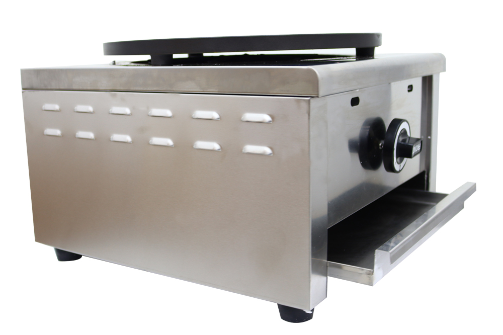 Techtongda Commercial Pancake Fruit Machine Single Head Natural Gas Crepe Maker 2000 Pa