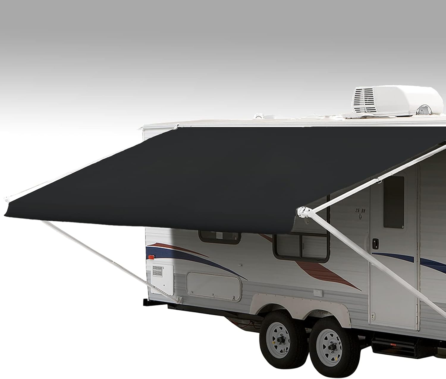 ShadePro - RV Awning Fabric Replacement - Premium Grade Weatherproof Vinyl - Universal Outdoor Canopy for Camper, Trailer, and Motorhome Awnings