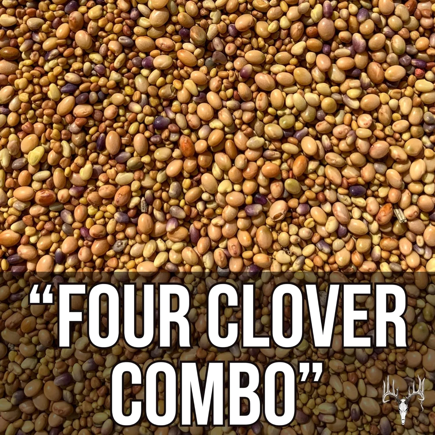 Crooked Bend Four Clover Combo Blend, 25LB Bulk, Perennial Food Plot Seed, Pheasant, Duck, Dove, Wildlife, Rabbit, Elk, & Wild Turkey Attractant