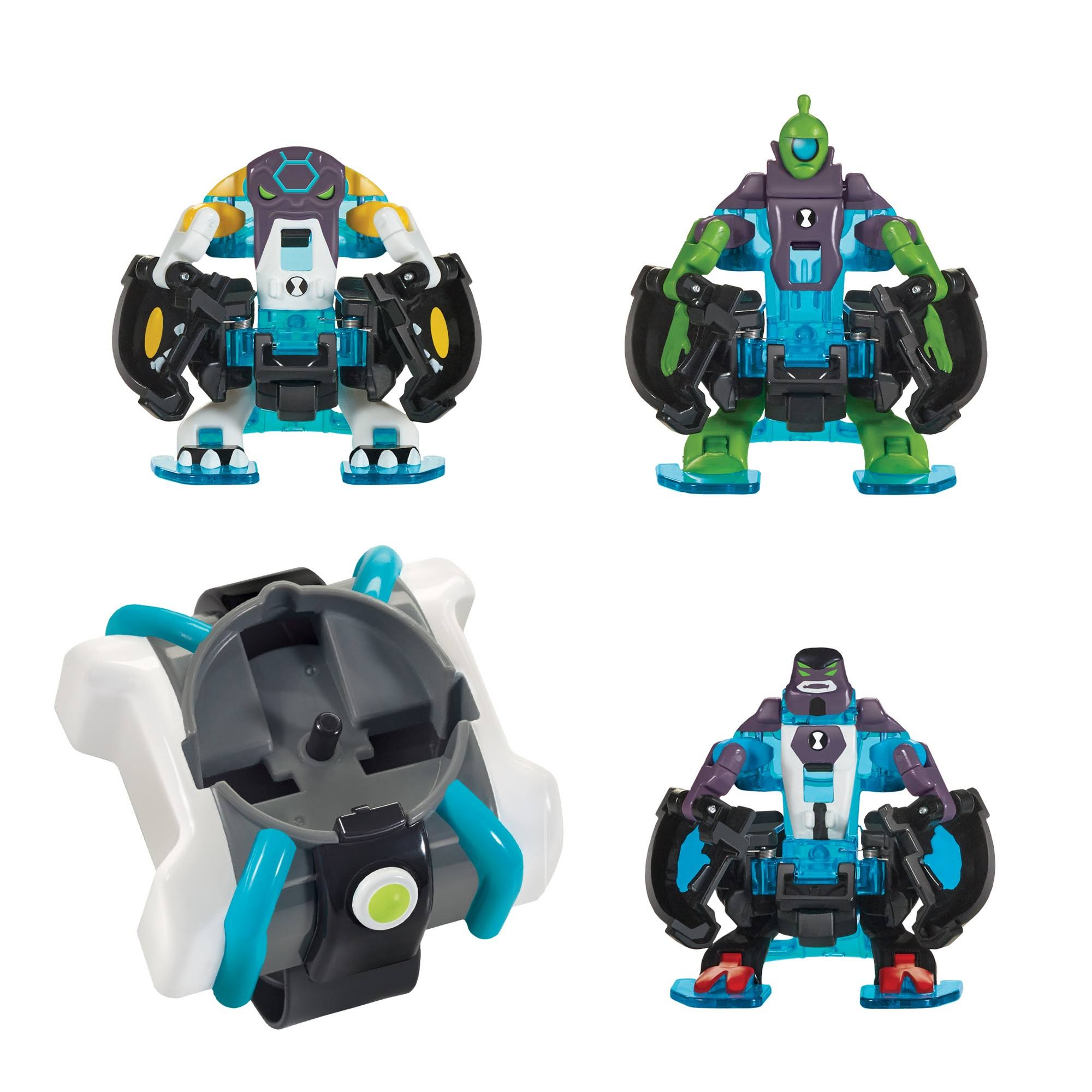 Ben 10 Omni-launch Battle Figures- Omni-Enhanced Four Arms Cannonbolt u0026 Wildvine