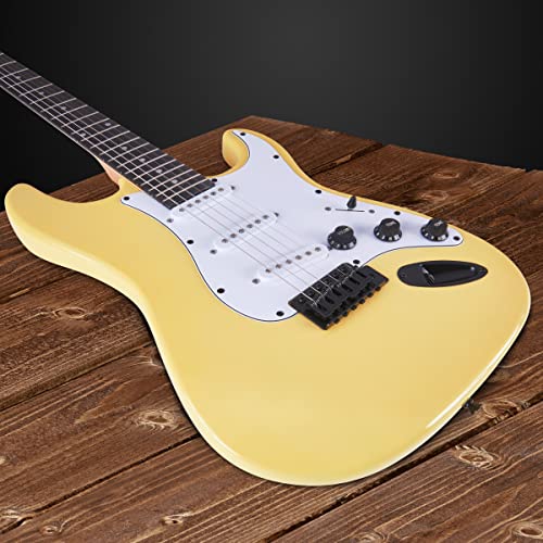 LyxPro Electric Guitar 39" inch Complete Beginner Starter kit Full Size with 20w Amp, Package Includes All Accessories, Digital Tuner, Strings, Picks