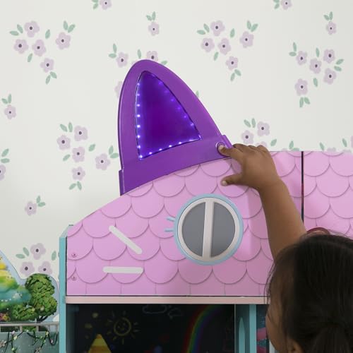 Gabby’s Dollhouse Purrfect Playhouse by Delta Children – Features Sounds & Light Up Ears - Includes 20 Accessories - Fits 8-inch Dolls