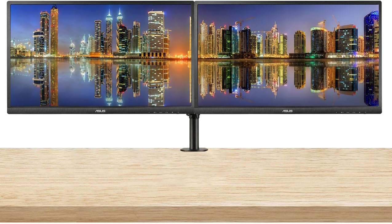 ASUS VA329HE 32-inch 1080P 75 Hz Full HD LED Backlit LCD Monitor, 2-Pack Bundle with VGA, HDMI, Eye Care, Ultra-Low Blue Light