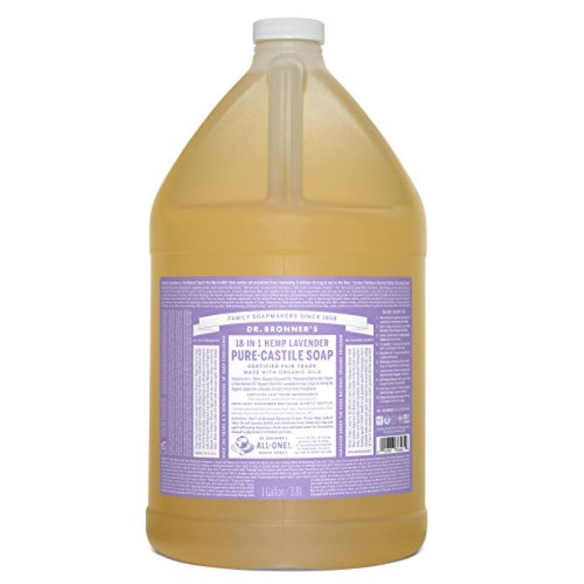Dr Bronners Soap, Pure-Castile, 18-in-1 Hemp, Lavender - 128 fl oz