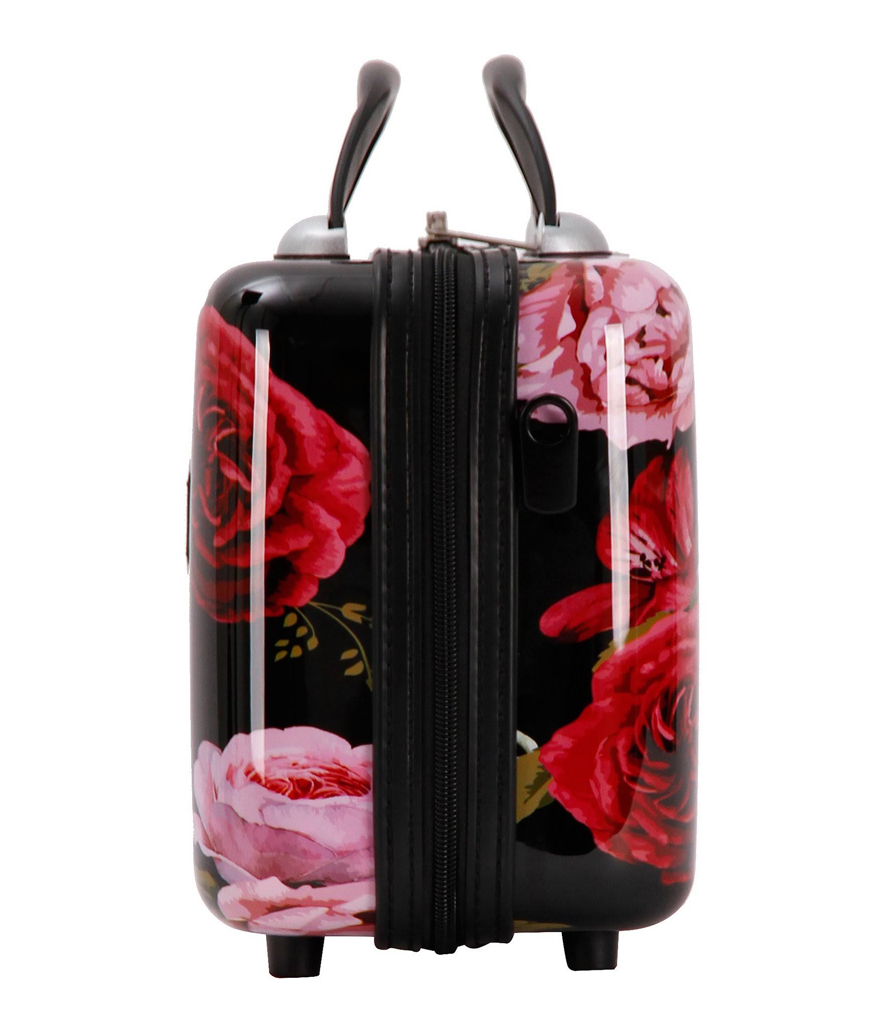 Triforce Versailles Collection Floral Travel Beauty Case, Black Floral
