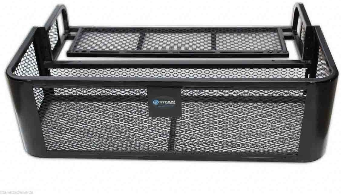 Titan Ramps Universal Front ATV HD Steel Cargo Basket w/Rear Drop Basket Set