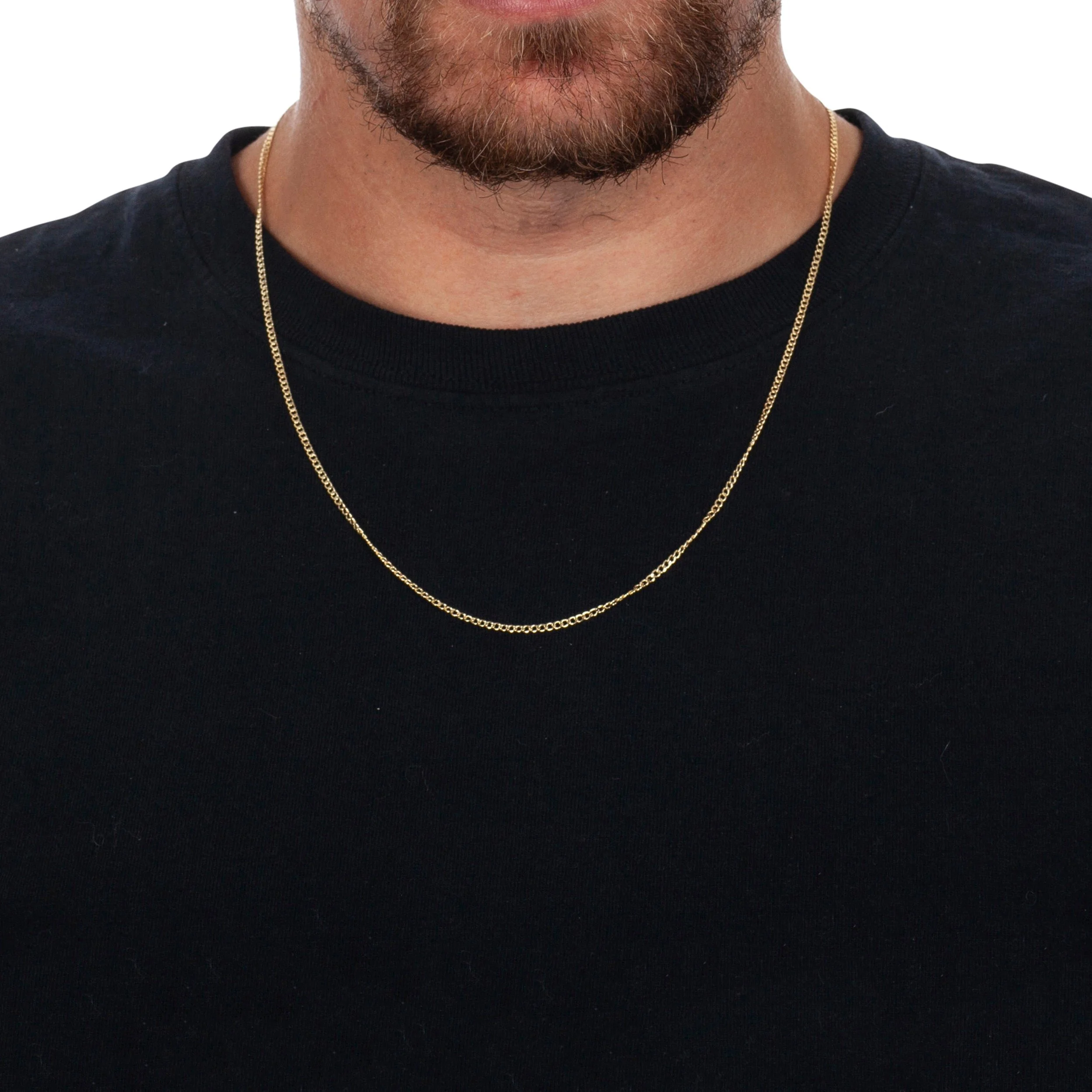 925 Sterling Silver, Hollow Cuban Curb Link Chain 2.5mm Necklace - Hypoallergenic and Tarnish Resistant - By Oliver & Navy