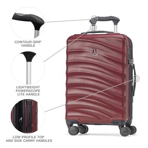 Travelpro Maxlite Air V2 Hardside Expandable Carry on Luggage, 8 Spinner Wheels, Lightweight Hard Shell Suitcase, TSA lock, Black, Carry On 21-Inch