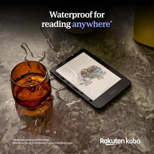 Kobo Clara Colour | eReader | 6&rdquo; Glare-Free Colour E Ink Display | Dark Mode Option | Waterproof | Audiobooks | 16GB of Storage | Black