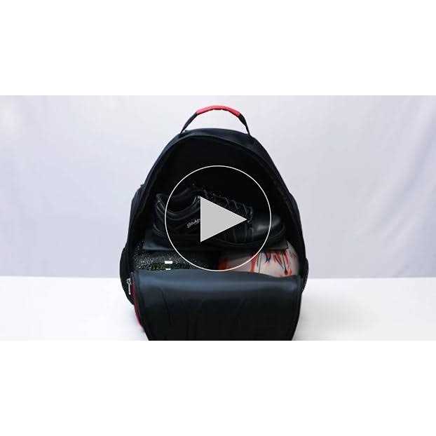 KR Strikeforce Royal Flush Deuce 2 Ball Backpack Black/Red - Sports Supplies Online Store