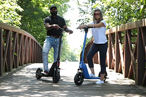 Hover-1 Helios Electric Folding Scooter, 18 MPH Top Speed, 24 Mile Range, 500 Watts Max Power, 10” Pneumatic Tires, Rear Disc Brakes