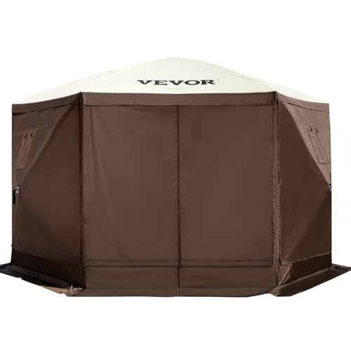 VEVOR Pop Up Gazebo Screen Tent, Pop-Up Instant Gazebo Tents with Mosquito Netting Outdoor Canopy