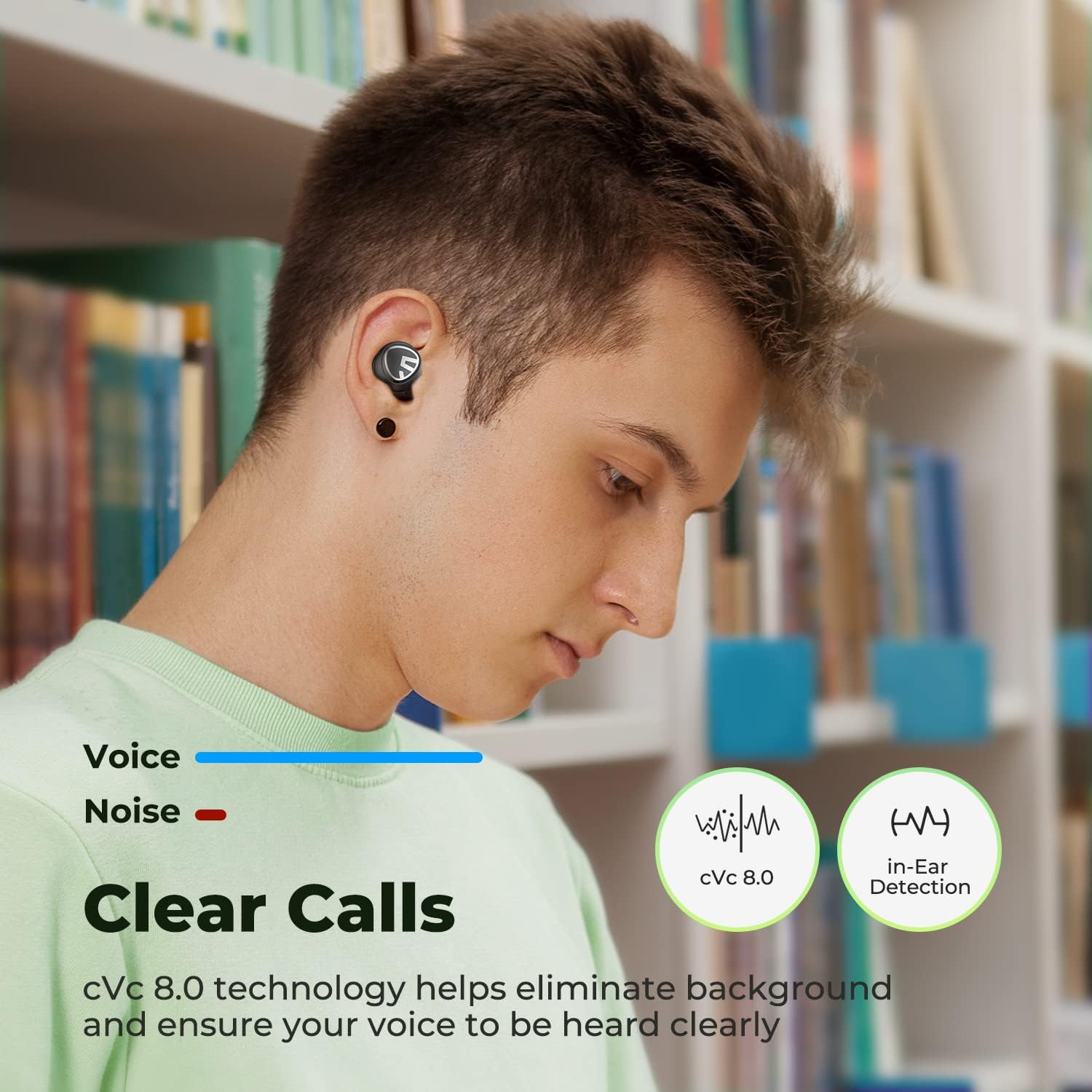 SoundPEATS Mini Pro Hybrid Active Noise Cancelling Wireless Earbuds, Bluetooth 5.2 Headphones with ANC, QCC3040, aptX Adaptive, Transparency Mode