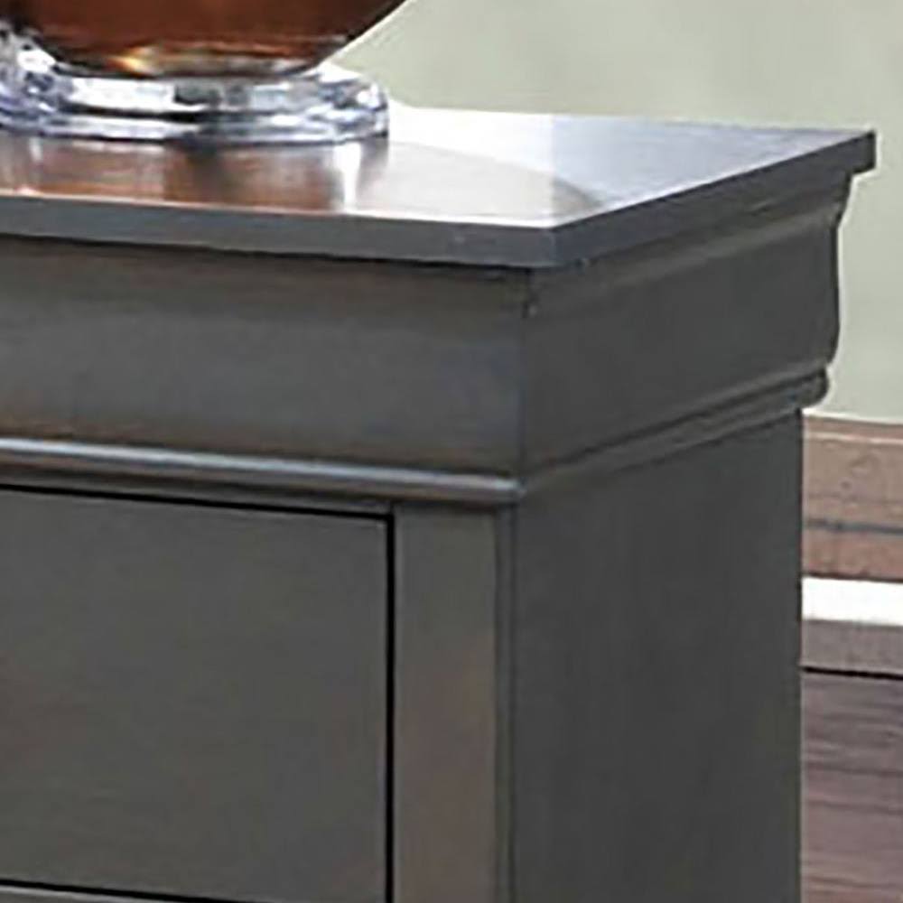 Furniture of America Louis Philippe III Gray Night Stand