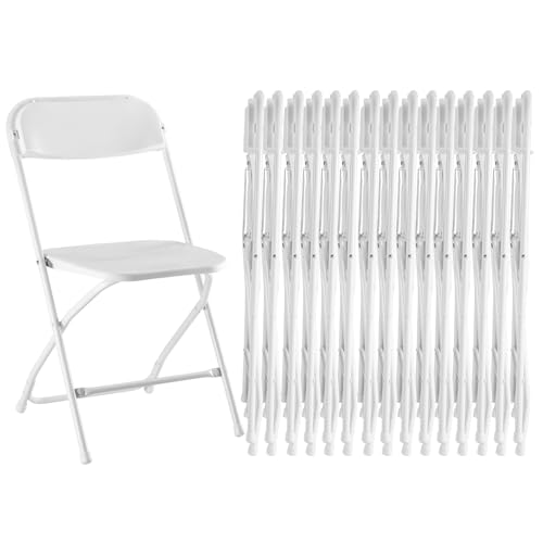 Sweetcrispy Folding Chair 12 Pack, Leather Padded Folding Chairs, Sturdy Metal Foldable Chairs, Easy to Use and Store, Outdoor and Indoor, for Home